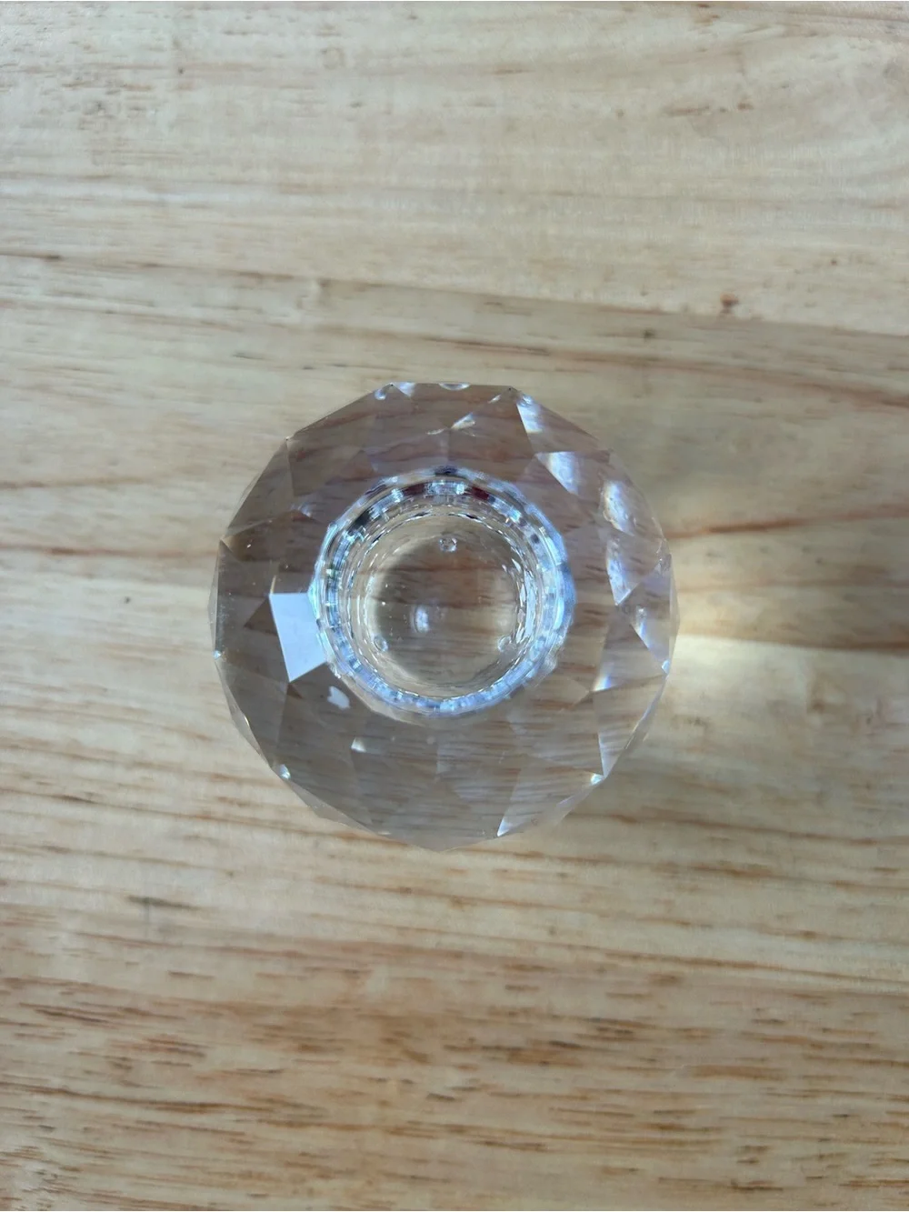 Swarovski Clear Faceted Crystal Tealight Holders Pair